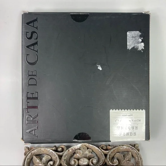 Unique Finds Arte de Casa 4-Inch x 4-Inch Karma Frame in Silver Wash - Picture 4 of 16